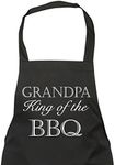 60 Second Makeover Limited Grandpa King of The BBQ Black Apron Novelty Gift Fathers Day Birthday