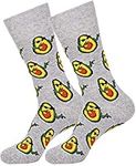 TC9SOCKS Avocado Novelty Socks Fun Birthday Gifts for Women, Funny Socks for Teens and Funny Gag Gift Ideas - Unisex 1 Pair