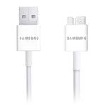 Samsung 5-Feet Micro-USB 3.0 Charging Data Cable for Galaxy S5 and Note 3 N9000 - Non-Retail Packaging - White