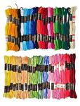 Homeistic Applience Ultimate Embroidery Thread Set: Stranded Cotton Threads Skein For Hand Embroidery&Craft.Create Masterpieces With Vibrant Colors(Multicolor With Double Shaded, Pack Of 50) - 400 Gm