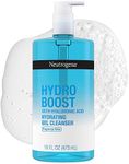 Neutrogena Hydro Boost Fragrance-Free Hydrating Facial Gel Cleanser with Hyaluronic Acid, Daily Foaming Face Wash Gel & Makeup Remover, Lightweight, Oil-Free & Non-Comedogenic, 16 fl. oz