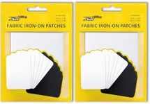 ZEFFFKA 2 Pack of Fabric Iron-on Pa