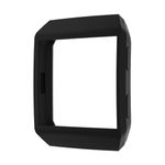 UKCOCO Compatible for Fitbit Ionic Watch Case Smart Watch Face Case Silicone Watch Protector Watch Frame Bumper Compatible for Fitbit Ionic Smart Watch (Black)