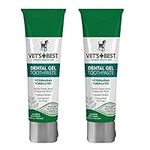 Vet's Best Enzymatic Dental Gel Toothpaste for Dogs, USA Made (Toothpaste - 2 Pack)