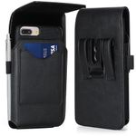 Mopaclle Cell Phone Holster for Samsung Galaxy Note 20 Ultra Note 10 Plus Note 8 9 A12 A52 A54 A73 A03s, 15 Plus 14 Pro Max 11 Pro Max Leather Belt Case with Belt Clip Phone Holder Pouch, Black