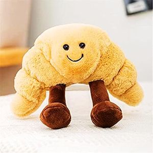 Toast Bread Plush Toy Food Plush Pillow Cute Plush Stuffed Toy (Croissant Plush)