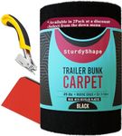 SturdyShape Boat Trailer bunk Carpet Kit -The Marine Carpet is 13ftx12in 25oz- Boat bunk Board Carpet - Boat bunk Carpet, Jet ski bunk/Boat Trailer Carpet (1, Black)