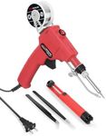 Soldering Iron Kit 6 in 1, 60W 110V Professional Automatic Soldering Gun, Handheld Solder Gun Kit with Desoldering Pump, Tweezers, Lead-Free Solder Wire, for Electrician Circuit Board Repair