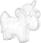 Hammont Unicorn Shaped Acrylic Candy Boxes - 8 Pack - 3.74"x2.75"x1.57"- Perfect for Weddings, Birthdays, Party Favors and Gifts | Designer Cute Clear Lucite Plastic Treat Containers