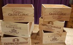 6 X GENUINE FRENCH WOODEN WINE CRATE DRAWERS STORAGE HOME BAR DISPLAY/WINE STORAGE/WINE CRATES