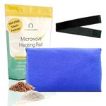 My Heating Pad for Pain Relief - Moist Microwavable Heating Pad for Joints and Muscles Relief - Microwave Hot Pack Heat Pad for Cramps - Calming Chilled or Heated Pad Therapy - 1 Pack Blue