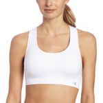 Champion Women's Freedom Seamless Racerback Sports Bra, White, M UK