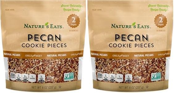 Nature's Eats Pecan Cookie Pieces, 8 Ounce (Pack of 2)