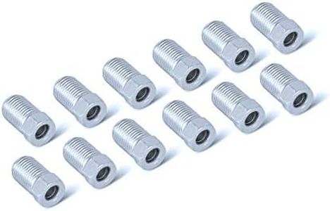 Steel Tube Nuts - 3/16" Line - Metric M10 X 1.0 thread - Inverted Flare - Pack of 10