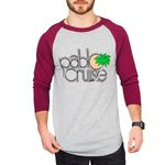 Step Brothers Pablo Cruise Adult Gray and Maroon Raglan T-Shirt (Adult Large)