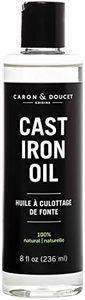 CARON & DOUCET - Cast Iron Seasoning & Cleaning Oil | 100% Plant-Based & Food Grade! | Best for Seasoning, Restoring, Curing and Care (8oz)