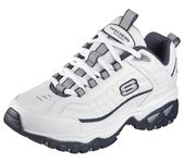 Skechers Sport Men's Energy Afterburn Lace-Up Sneaker,White/Navy,12 XW US