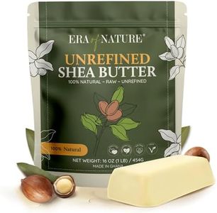 era of nature Organic Unrefined Raw AFRICAN IVORY WHITE SHEA BUTTER, for Dry Skin Base Beauty, Use Alone or in DIY Body Butters, Soaps & Lotions - 1lb