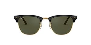 Ray-Ban Clubmaster Rectangular Sunglasses, Black (W0365 Ebony/arista)