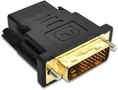 luoshaPUCY Adattatore DVI su HDMI, Connettore HDMI su DVI (24+1), 1080P Full HD Trasmissione dei Segnali