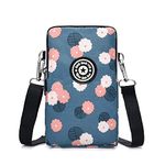 DuoLmi Crossbody Bags for Women, Waterproof Phone Pouch Nylon Wrist Bag Zipper Phone Pouch Handbag Armband Case Crossbody Shoulder Bag Compatible with iPhone 15 Pro Max iPhone 14/13/12/11