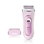 Braun Silk-épil Lady Shaver 5-100 2-in-1 Wireless Electric Women's Razor and Trimmer, Pink