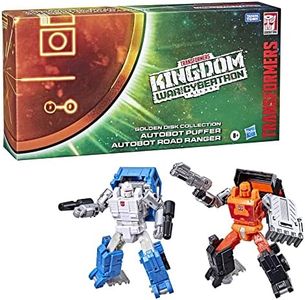 Transformers Generations War for Cybertron Golden Disk Collection Chapitre 1, Autobot Road Ranger et Autobot Puffer, Amazon Exclusive, 14 cm