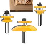 OLETBE 3 PCS Router Bit Set, 1/2-In