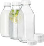 Glass Milk Bottle, 32Oz Glass Juice