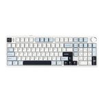 MechLands Aula F99 PRO 96% Mechanical Keyboard, BT5.0/USB-C/2.4GHz Wireless Gaming Keyboard, Hot Swappable Gasket Custom Keyboard with 8000mAH Battery, Knob, RGB Backlits for Win/Mac (White Blue)