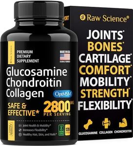 Glucosamine Chondroitin Triple Strength | Joint Health & Support Supplement for Women & Men | Glucosamine Chondroitin MSM Complex | Reduces Discomfort for Joints, Antioxidant Properties | 120 Capsules