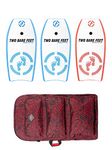 Two Bare Feet 37" Bodyboard Triple Bundle - 3x 37 Future Bodyboards + Bag (Future Blue + Future Blue + Future Red + Red Bag)