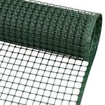 Woodside Green Plastic Mesh Garden Fencing, Heavy Duty Safety Barrier Fence, 1m x 10m, 20mm Holes