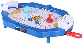 TOYANDONA Air Hockey Table Game Portable Mini Ice Hockey Desktop Classic Game Table Indoor Sports Gaming Set for Children Adults