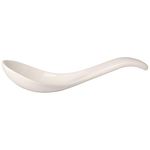 Soup Passion Asia Spoon Set of 2 by Villeroy & Boch - Premium Porcelain - Dishwasher and Microwave Safe - 5.75 Inches,White