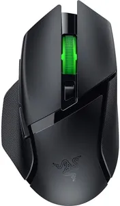 Razer Basilisk V3 X HyperSpeed Wireless Gaming Mouse: Up to 285 Hr Battery - 18K Optical Sensor - Mechanical Switches - Chroma RGB - 9 Programmable Controls - Black