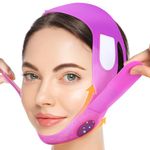 JUSRON V Line Face Tape with Soft Silicone - Chin Tape Strap for Women and Men (Purple)