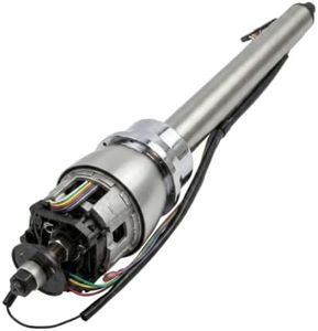 Steering Column Tilt 32 Inch Polished Stainless Steel for Muscle Cars Street Rods Custom Builds Pre-wired 9-Hole Adapter