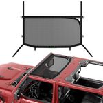 Covosun Sunshade for Jeep Wrangler JL&JLU(2018-2023) 2 Door and 4 Door Front, Convenient Mesh Sun Shade Bikini Top with Strong Straps for Jeep JL Sport, Sport S, Sahara, Rubicon (Black)