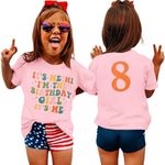 AG AGUU It’s Me I’m The Birthday Girl Shirts Toddler Kids Girls Birthday Tees T-Shirt Party Outfits Tops 5-12 Years, Pink-8th, 8 Years