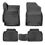 RizLiner Hyundai Elantra & Elantra N 2021-2024 (No Hybrid Models) Floor Mats 3D Custom Fit Compatible with Hyundai Elantra Rubber Car Mats Laser Measured Floor Liners All Weather TPE (Front & Rear)