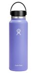 Hydro Flask 40 oz Wide Mouth with Flex Cap Stainless Steel Reusable Water Bottle Lupine - Vacuum Insulated, Dishwasher Safe, BPA-Free, Non-Toxic