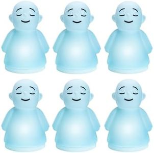 LIFVEAN Set of 6 Mindfulness Meditation Anxiety & Stress Relief Tool, Relaxing Items for Adults Kids, Upgraded 2 in 1 Touch Breathing Night Light