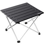 Ledeak Portable Camping Table, Lightweight Folding Table with Aluminum Table Top and Carry Bag, Easy to Carry, Perfect for Outdoor, Picnic, Cooking, Beach, Hiking, Fishing
