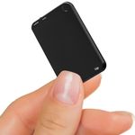 SECURINNOV 32GB Slim Voice Recorder Slimmest Mini Voice Activated Audio Device | 750 Hours Recording Capacity | 30 Hours Battery Life with Premium Metal Case & MP3 Playback (Slim 32gb)