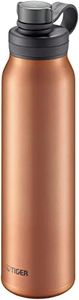 Tiger Thermos Water Bottle, 0.3 gal (1.5 L), Vacuum Insulated Carbonated Bottle, Stainless Steel Bottle, Sports Drink, Beer OK, Large Capacity, Cold Insulated, Growler, MTA-T150DC Copper (Brown)