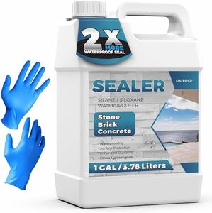 Clear Stone Sealer, Penetrating Masonry/Paver Siloxane Waterproofer, All Purpose Clear Penetrating Waterproofing Spray, Concrete Stone Sealer Outdoor for Driveways, Brick, Cement Patio Pavers