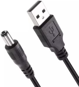 RUITEXUN USB to DC 5.5mm Cable, 1m/3.3ft USB 2.0 A Type Male to DC 5.5 x 2.1mm Male Power Plug Barrel Connector DC 5V Cable