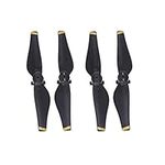 RC Air Props Blade, 2Pairs CW CCW Quick Release Carbon Fiber Propeller Blades RC Drone Quadcopter Accessory for Mavic Air (Gold Stripe)