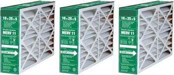 GeneralAire # 4511 ReservePro 16x25x5 furnace filter, Actual Size:15 5/8" x 24 3/16" x 4 15/16" Case of 3 Filters